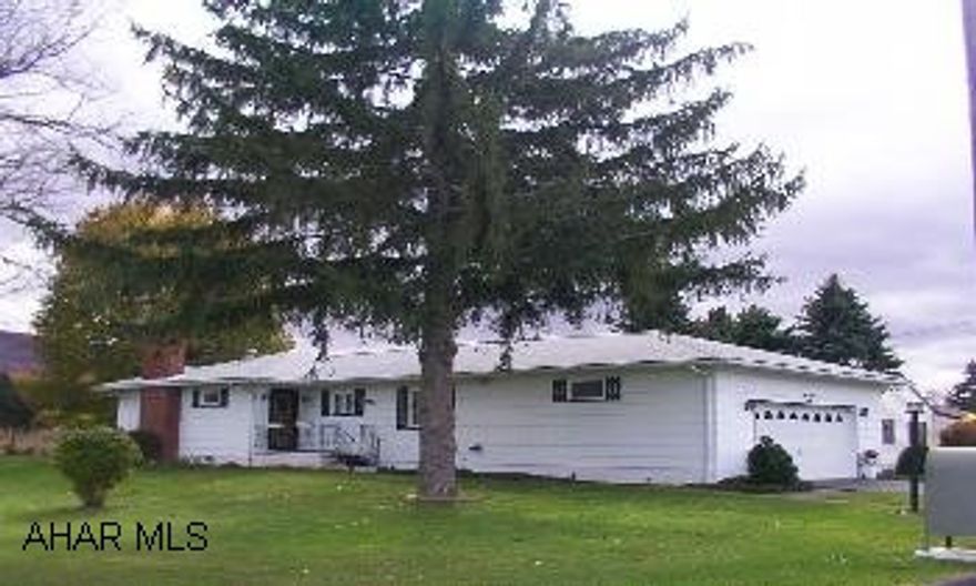 Gorgeous immaculate ranch.  3 Bedrooms, 1.5 baths, family room, plaster walls.  New furnace, C/A, roof, new vinyl windows, large living room with fireplace and picture window overlooking the mountains, 2 car garage, all appliances included.