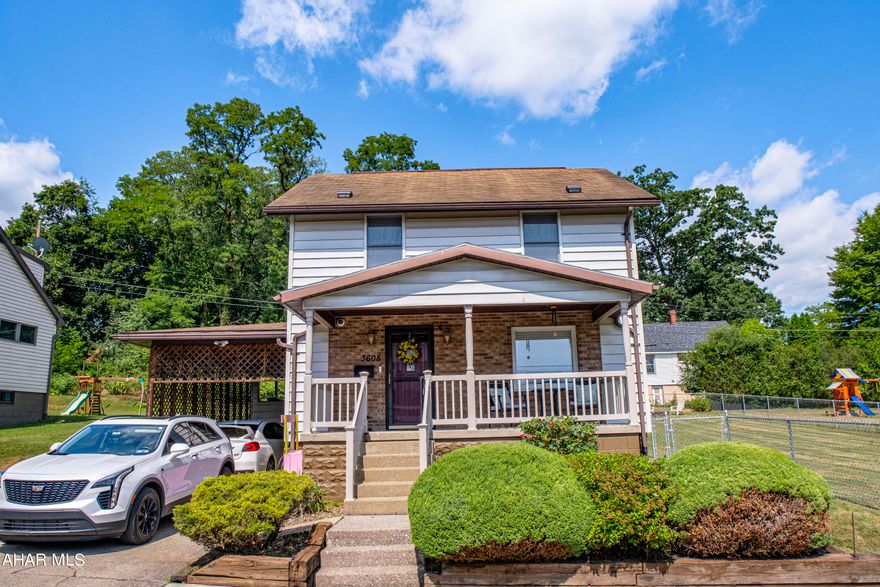 Renovated Altoona home with off-street parking and fenced yard on a large lot. Downstairs features an open floor plan with LED recessed lighting and electric fireplace. Upstairs offers two spacious bedrooms and an updated bathroom. Finished attic could serve as a third bedroom or office. Includes newer mechanicals. View our 3D virtual tour and schedule a showing today.