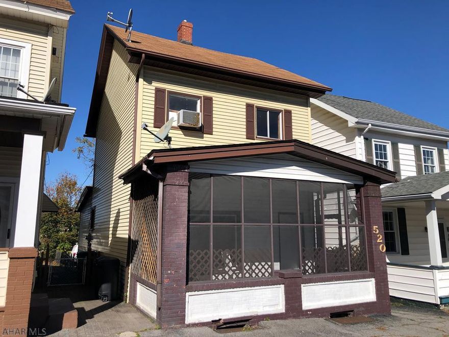 This East End Altoona property would make for a great addition or to start your real estate portfolio. The first floor includes a half bath, a large eat-in kitchen, and laundry hook-ups. There are 3 bedrooms upstairs (1 bedroom does not have a closet), along with a full bath and attic that could be made into an additional bedroom. Property is being sold as-is. Ask to see this house today.