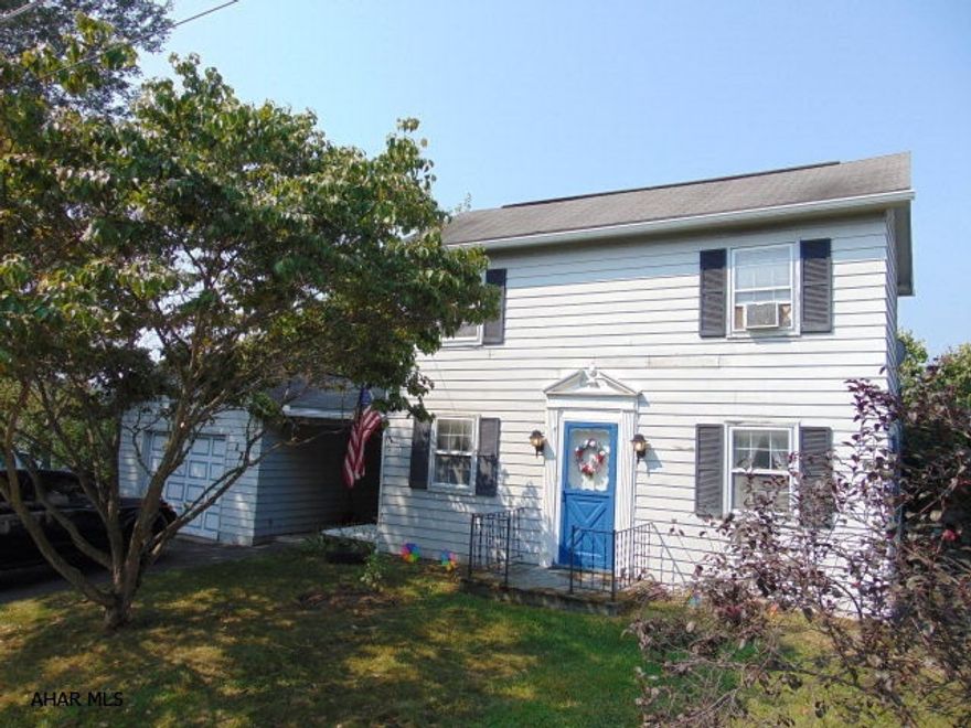 This charming two-story home offers a living room w/oak floors, dining room w/oak floors, kitchen and full bath on the main level. Second level has two-bedroom and a bonus room that is an optional third bedroom. Covered flagstone patio, one-car attached garage and a level flat yard. Electric BB heat, 220-amp electric, public water and public sewer. Convenient location with easy access to I-99 and Route 220. This well maintained house is priced to sell!!!  MOTIVATED SELLERS!!!