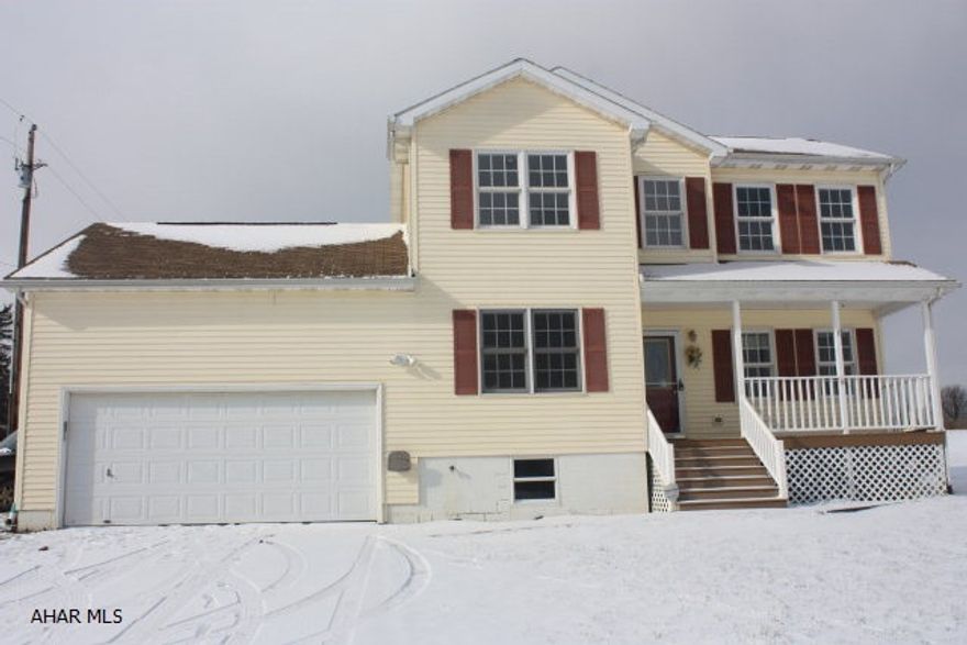 Looking for acreage and privacy but a convenient location? This lovely 2 story with a scenic view is just minutes from Gallitzin. The kitchen appliances and the washer and dryer included. Basement is currently heated with an Eden Pure which will be included.  There was baseboard heat in the basement which has been capped.  The dehumidifier will be included in the sale.  The bedrooms have recently been carpeted and painted.  I must see!