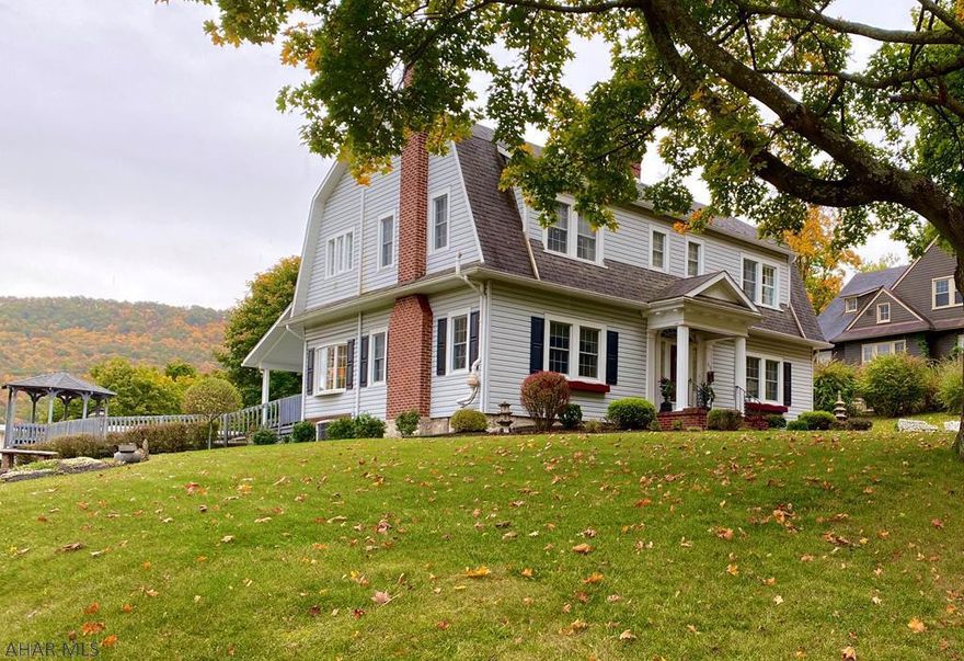 This charming colonial home is set on one of the most desirable tree lined streets in historic Bedford. Beautifully renovated inside and out! No need to vacation as the backyard retreat includes a wonderful patio and in ground pool.  Interior and exterior rooms blend seamlessly with one another.  French doors flank the fabulous central foyer and open onto gorgeous living and dining rooms. Entertaining guest and family will be a joy in the beautifully renovated kitchen. All bedrooms include walk in closets while the master bedroom has the convenience of a bathroom.  The lower level is another great entertaining space and includes a must see bathroom with walk in shower.  Natural gas heat, water heater, cook top, dryer & double car garage add tremendous value to this great home.