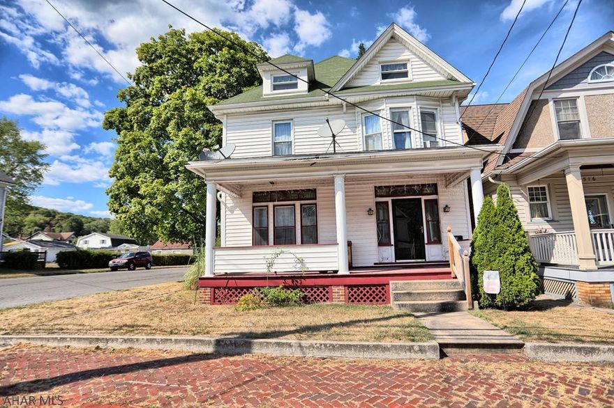 Charming 4 bedroom, 1.5 bath house in the heart of Tyrone. Beautiful hardwood floors and woodwork throughout the house. Lovely stained glass windows above the front door and living room window, and cozy window seats in the dining room and one of the front bedrooms. Walk up attic space has many possibilities of additional living space or ample storage. 2 car detached garage and covered patio.