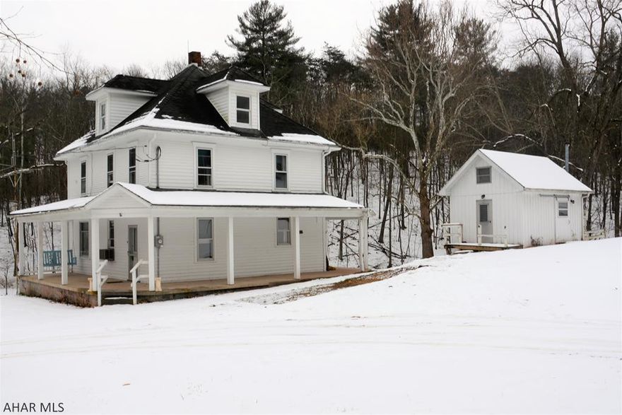 Two story farm house offering 3 bedrooms, 2 baths and 28.9 +/- acres in South Central, PA. This property consists of mostly wooded acreage with an approx. 10+/- acre field with mountain and valley views and a small stream. Hardwoods floors throughout the house are currently being refinished and the finished attic could make another bedroom or office. Property just had a new septic system installed. **Interior photos coming soon**