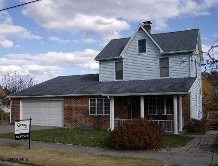 Ebensburg - 2 1/2 story brick & vinyl sided 4 BR, 2 1/2 bath home with 2 car attached garage on a large lot. 2 large decks. Gas HW heat New floor coverings on the 1st floor. Fabulous master BR suite W/ WALK-IN CLOSET