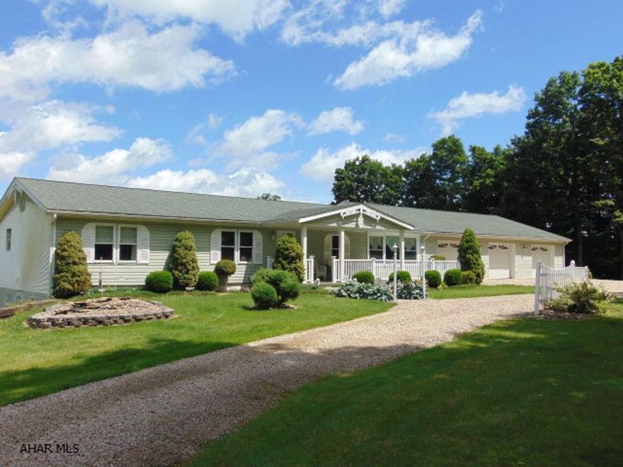 Incredible home on 7.2 acres. Two master bedroom suites, a 2-story 6 stall garage, central air, and beautiful landscaping!  Priced to sell! 1969 Oakridge Dr. in Salix, PA.