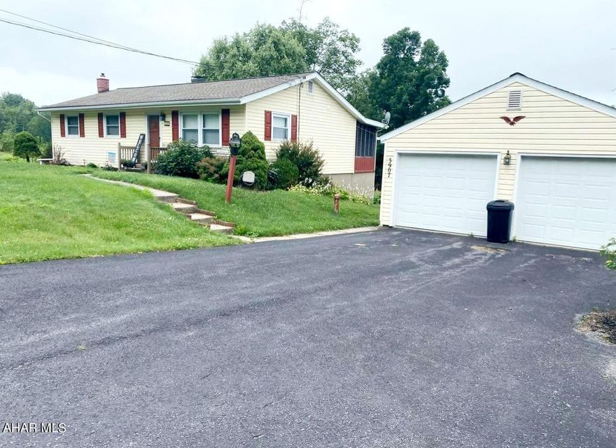 Charming 3-bedroom ranch home. This nicely updated home offers a living room, open to the kitchen, and dining room, perfect for large gatherings. Having a beautiful 3 season room adds additional entertaining space or a quiet area for coffee. A bathroom and three bedrooms complete the first floor. The basement also offers additional entertaining space and a bar. The outside area is peaceful and close to all amenities. A two-car detached garage and shed allow for extra storage. Call today for your showing.