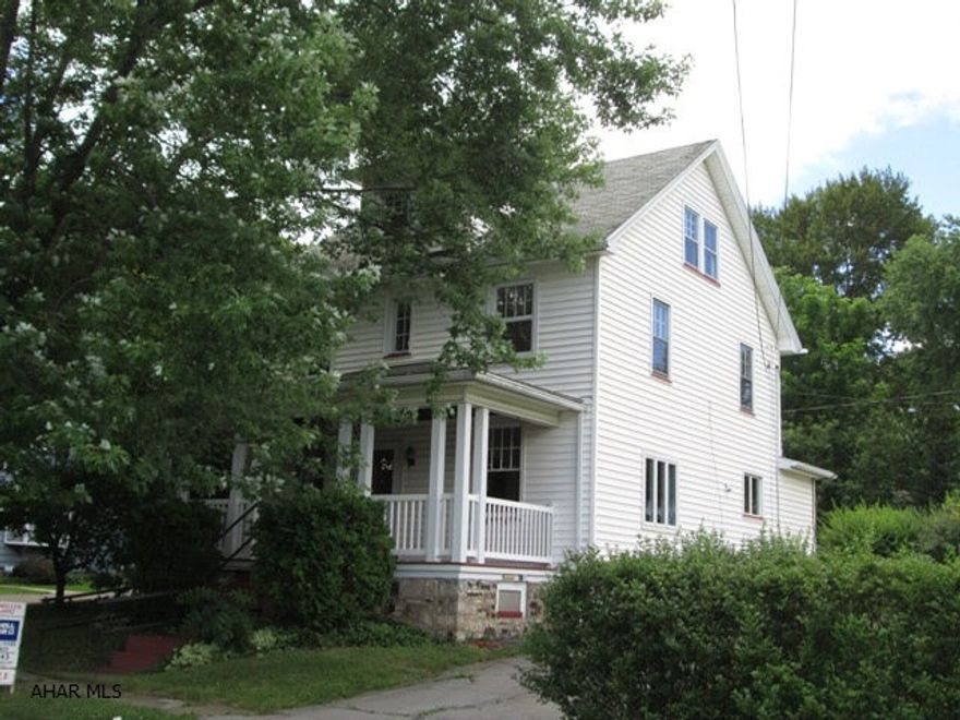 Absolutely immaculate!  Oversized rooms!  Living room & formal dining room feature beautifully refurbished hardwood floors.  Updated eat-in kitchen includes all appliances and an abundance of cabinet and counter space.  The second floor has all new carpet in the huge bedrooms and an updated bath.  Don't miss the large third floor that could easily be finished!  All of this and more in a great, quiet location! Very large lot size, a map is available upon request. $5,000.00 Roof credit with acceptable offer.