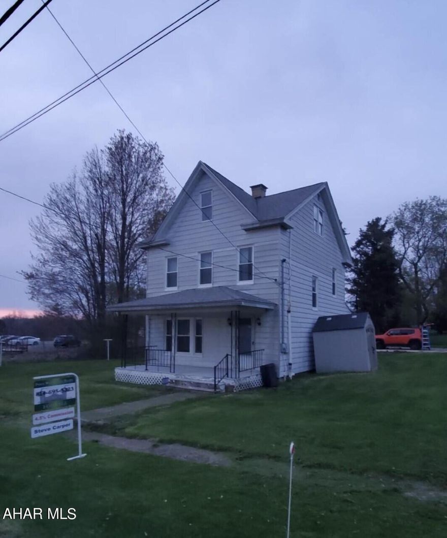 This 4 bedroom, 2 bathroom home is located in the country and has a huge yard.  Appliances are included.  New windows were recently installed.  Why pay rent when you can own this beautiful home for the same price.  
Check out the beautiful hardwood flooring.  This house is close to Houtzdale and only 12 miles from Tyrone.