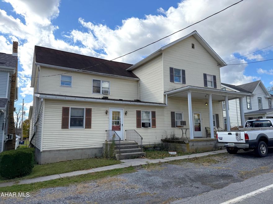 Nice investment opportunity!! Five-unit apartment building located in the town of Osterburg. There are two, one-bedroom apartments, and three, two-bedroom apartments. Owners have a coin-op washer and dryer on site that is shared by tenants. Electric baseboard heat in each unit, electric is separated including an owner's meter. Tenants pay own electric and heat. Water and sewer are included in each tenant's rent, but water has been separated, and each unit has its own meter. Owner supplies a dumpster, and trash is also included in each tenant's rent. Partial basement and crawl space, each unit has its own electric water heater. Property has street to alley frontage with a rear off-street parking lot.