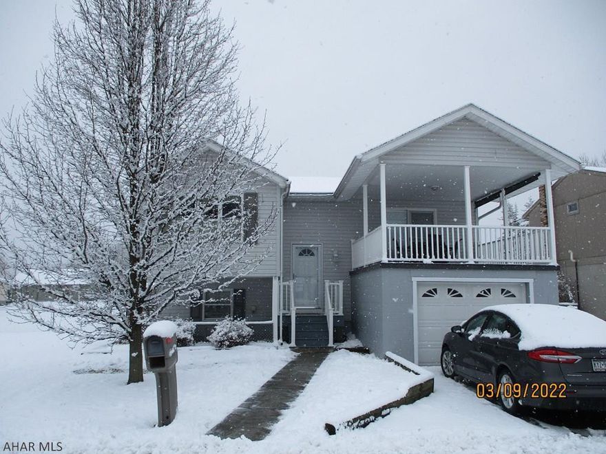 MOVE RIGHT IN!  Extremely well maintained 3 BR, 2 BA home in Bellwood Borough!!  This home is "bright" throughout.  Lots of updates as well.  This kitchen offers Corian countertops and "Dovetail" constructed drawers and is adjacent to the lovely Dining area.    Sellers also added sound proof to their walls in the hallway so the people still in bed are not disturbed:)  The living room is not only nice, but it also walks out onto a nice sized covered Deck!!  There is a nice sized Family Room in the downstairs level as well as 3/4 Bath and laundry room and walks out into the already fenced in yard!   The roof and furnace was installed in 2014.  Truly a GEM and must see!