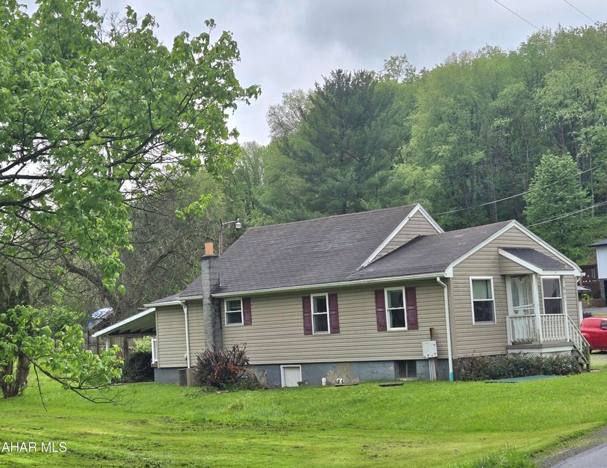 1-story vinyl-sided 2-bedroom 1-bath home with modern kitchen, updated bath with walk-in shower, newer windows, back covered patio & detached 1-car garage on .16 acre country setting. Seller is Executrix and unaware of problems. Buyer to investigate type septic & all info. Info from tax card...buyer to verify all info. Being sold AS IS. J-685