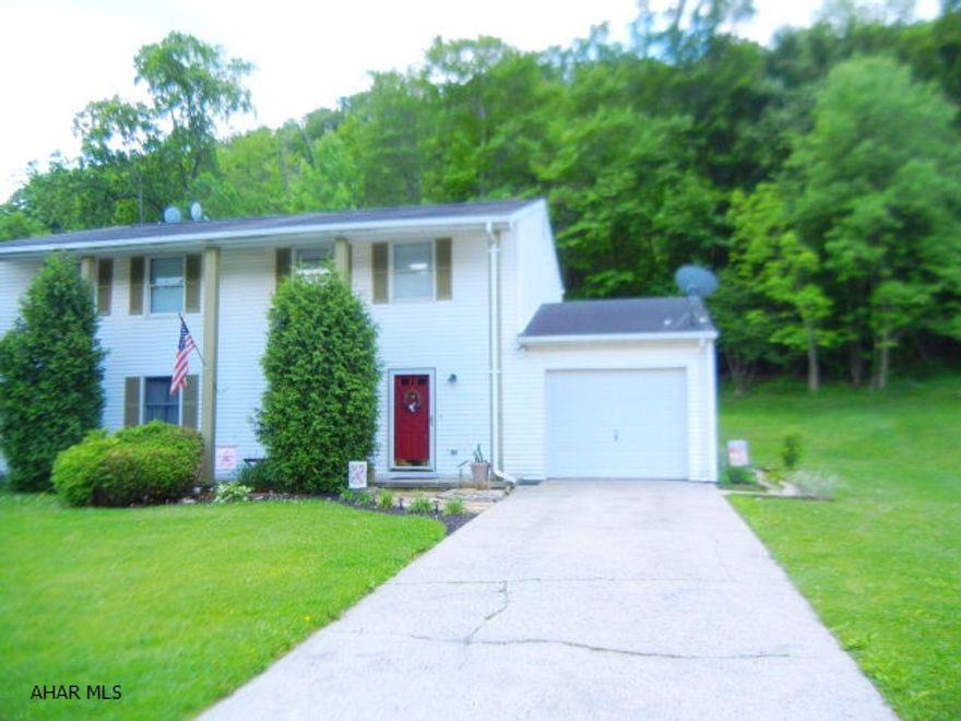 Very well maintained 1/2 double (EBNER Elementary School!!) offers 3 BR, 1 BA, conveniently located laundry on main level.  Very large eat in kitchen with lots of countertops!!  Back patio w/pavers and 1 car garage.  Enjoy the woods behind property!!  Very serene and calming to sit out on patio in evening and just listen!!!  Call agent and schedule your private tour today.  Seller is licensed Real Estate Agent