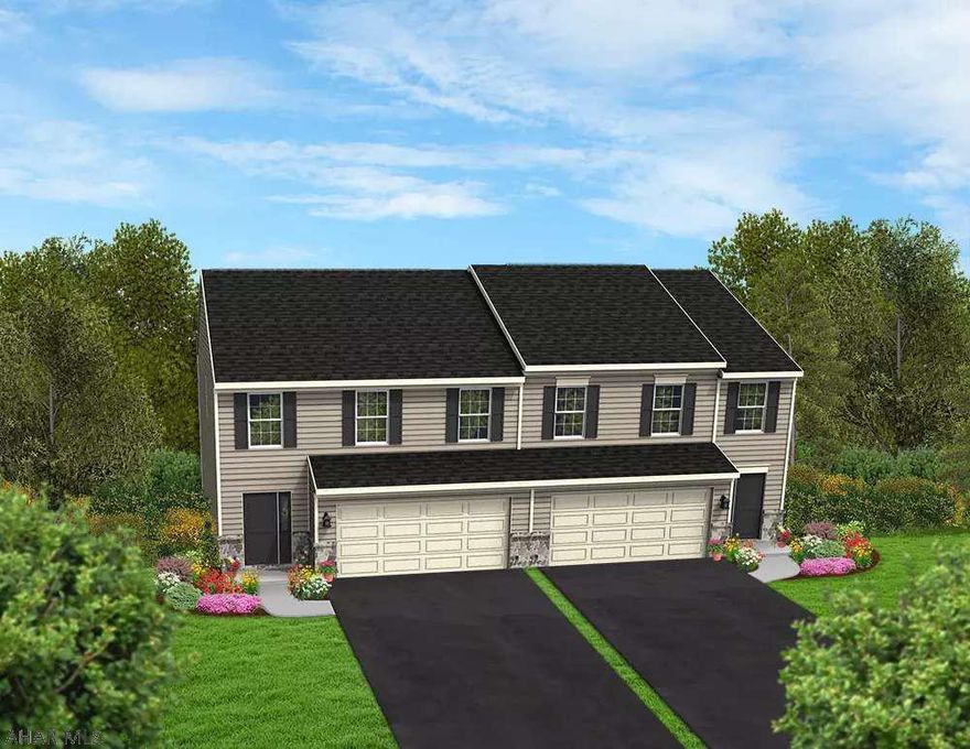 UNDER CONSTRUCTION - PROJECTED SETTLEMENT NOV/DEC 2021.  The "Bluebell" is a 2-story duplex with 1771 sq ft and a 2-car garage.  The first floor offers living space perfect for entertaining with a modern open floor plan.  The second floor boasts and owner's suite w/full bath and walk-in closet.  Two additional bedrooms, a convenient laundry room and full bath complete the second floor.