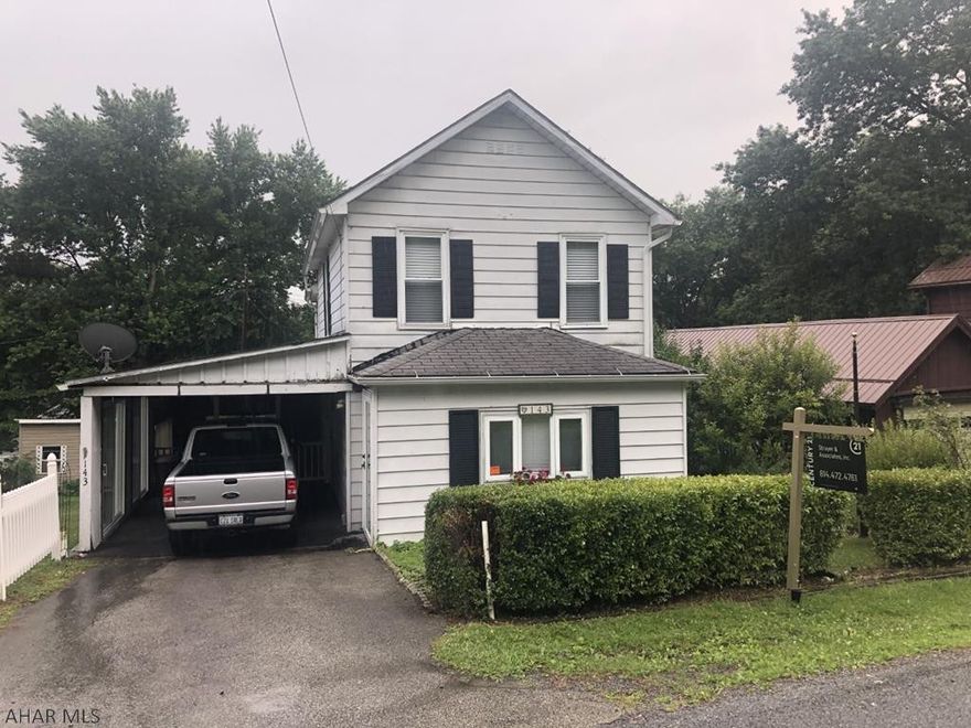 Blacklick Twp- Twin Rocks- Cozy 2 story aluminum sided 3 BR home. Oil FA heat. Carport w/ breezeway, sitting area & low taxes. Great starter home!