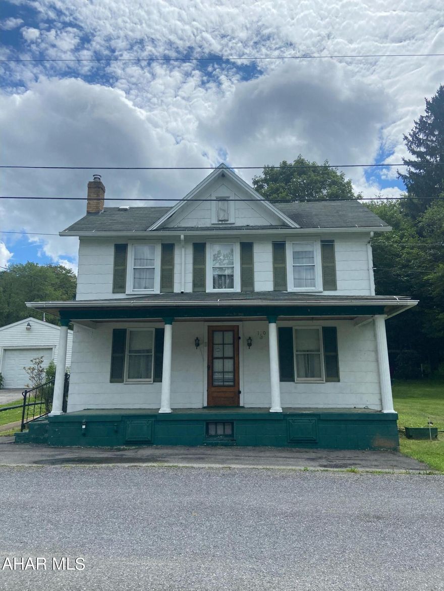 Charming 2 bedroom, 1 bath home ready for viewing! This 2 story home has a detached garage, a covered patio, and a covered porch. Home has a large yard and is located on .48 acres! Plenty of room on the inside. Plenty of storage space in the attic. Book now for your private showing!