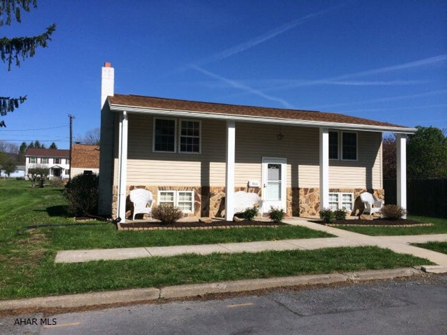 Excellent home in Bellwood ready to be yours. Very nicely maintained with new carpet throughout. Family room in basement with tap system and large deck with pool make this a great home for entertaining. Master Bedroom has large walk in closet. Brand new HVAC system. There is a room for a Bath off of the master BR that has plumbing roughed in. Large shed makes a great workshop with full second level for lots of storage.