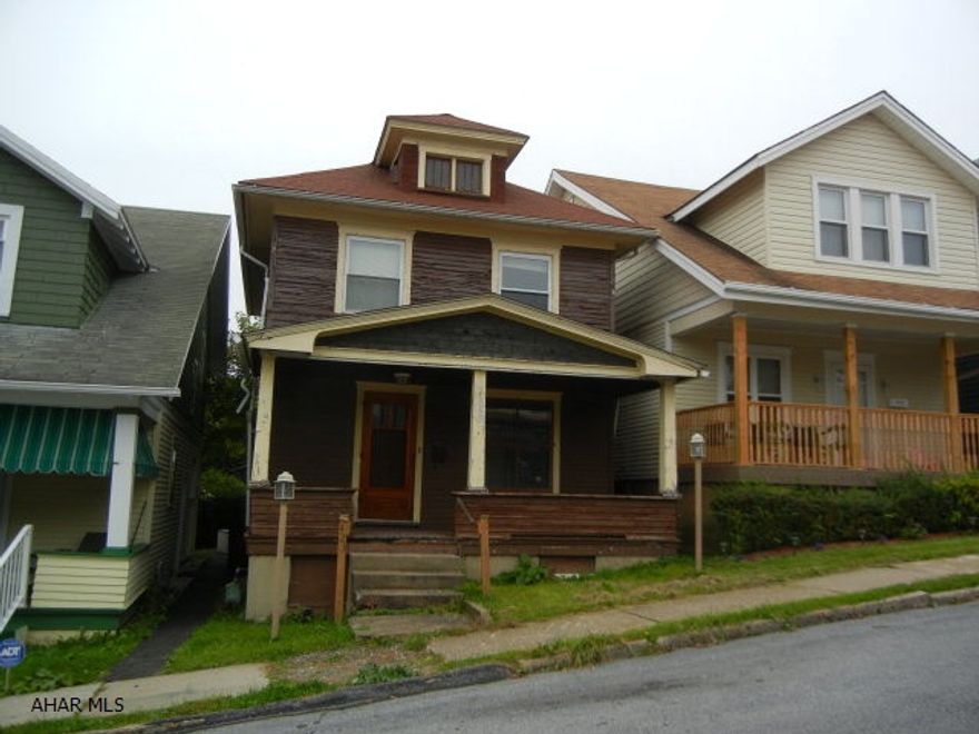 Fixer upper in nice location.  2 bedrooms, 1 bath, two story.  Sold as is.  Good potential