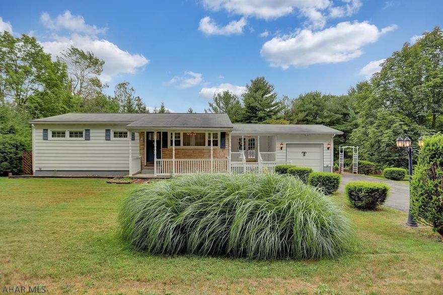 Cozy 3 bedroom, 1 bath house in Smithmill, PA. Beautiful, expansive yard with a sizable storage shed, gazebo, greenhouse, and a large back deck perfect for entertaining. Attached 1 car garage. Finished basement provides additional living space or storage. Don't miss the opportunity to make this lovely house with peaceful surroundings your new home.