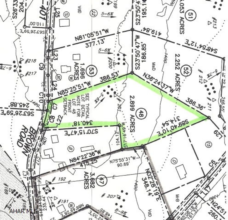 Wooded, perc tested, TWP road frontage, Buyer to drill well and install septic system. Seller WILL ALLOW SINGLE OR DOUBLE WIDE MOBILE HOMES ON THIS LOT. From Hollidaysburg take US22 E to Frankstown turn onto Reservoir RD then immediate L onto Locke Mtn RD travel approx 6 mile to stop sign turn R then L onto Royer RD go .8 mile to stop sign bear L take next Road (Thistle Lane) on R lot is after 2nd home on right.