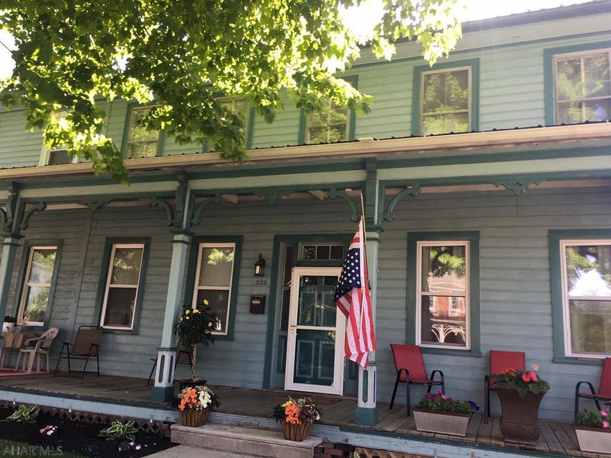 Large 3 bedroom home for rent. This home has lots of character and charm.  Walking distance to downtown Bedford, Historic Bedford Springs, and the Heritage Trail.   Updated eat-in kitchen, nice dining room off kitchen with a large family room/living room.  Includes 2 inclosed patios with shared backyard and garage.  Off street parking. Stove, refrigerator, dishwasher, washer, and dryer included.  Tenant pays all utilities.