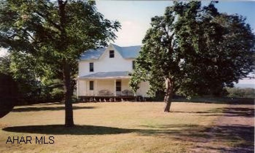 Secluded 4BR/2BA home on 114.47 acres w/panoramic view. The property also includes 2 ponds, garage, storage shed and fruit trees. This is a tremendousget-away or hunting property w/abundant deer, turkey and bear.