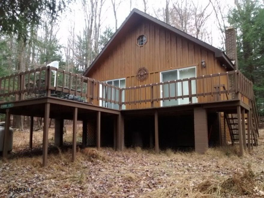 $464.55 Homeowners association fee... A frame in great condition ...Glendale year round...Amenities such as hot tub...close to rock run recreation area...also included is horse shoe pit, tennis courts pool, etc..  Home also has a very nice loft area that can be used as a an extra bedroom.