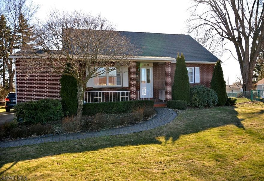 WELL MAINTAINED  3 bedroom 1.5 bath brick home located in Richland Township. This home is full of character and charm!!! Enjoy the summer months relaxing in the central AC on the 1st floor or while having your morning coffee in the cozy enclosed front porch. .The porch has electric baseboard heat and also a gas fireplace! There is a 1.5 car detached garage with room for expansion.  Don't miss out!  This is priced to sell and wont last! It is an estate and being sold as is. Buyer to confirm taxes and sq footage.