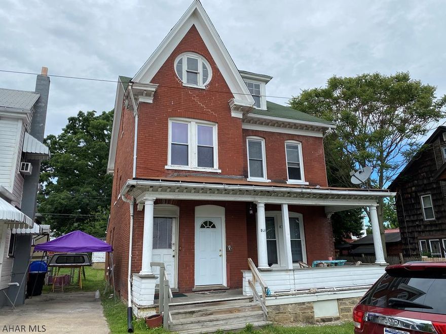 Calling all investors! Fully rented duplex with a large yard and detached one car garage. First floor unit features a spacious living area and eat in kitchen. Laundry room is conveniently located right off of the kitchen. Section 8 approved, 1st floor, 1 bedroom.  - 2nd floor, 2 bedrooms, plus finished attic.Includes all appliances with washer/dryer in both units.  All utilities are separated.