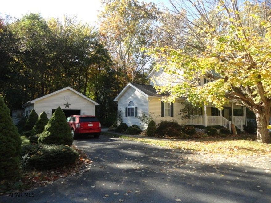 Nice 3BR, 2.5 bath 2 story home. In approx. 2007 there was a bedroom/full bath addition, new kitchen, laundry room and first floor half bath, new vinyl siding and new windows.All appliances, window coverings and 3 small wall TV's with wall mounts included. Move in Ready. Very nice home! A recent survey has the lot size at 0.67 acres. Not like the average home in this area. Must see inside.  One car detached garage.