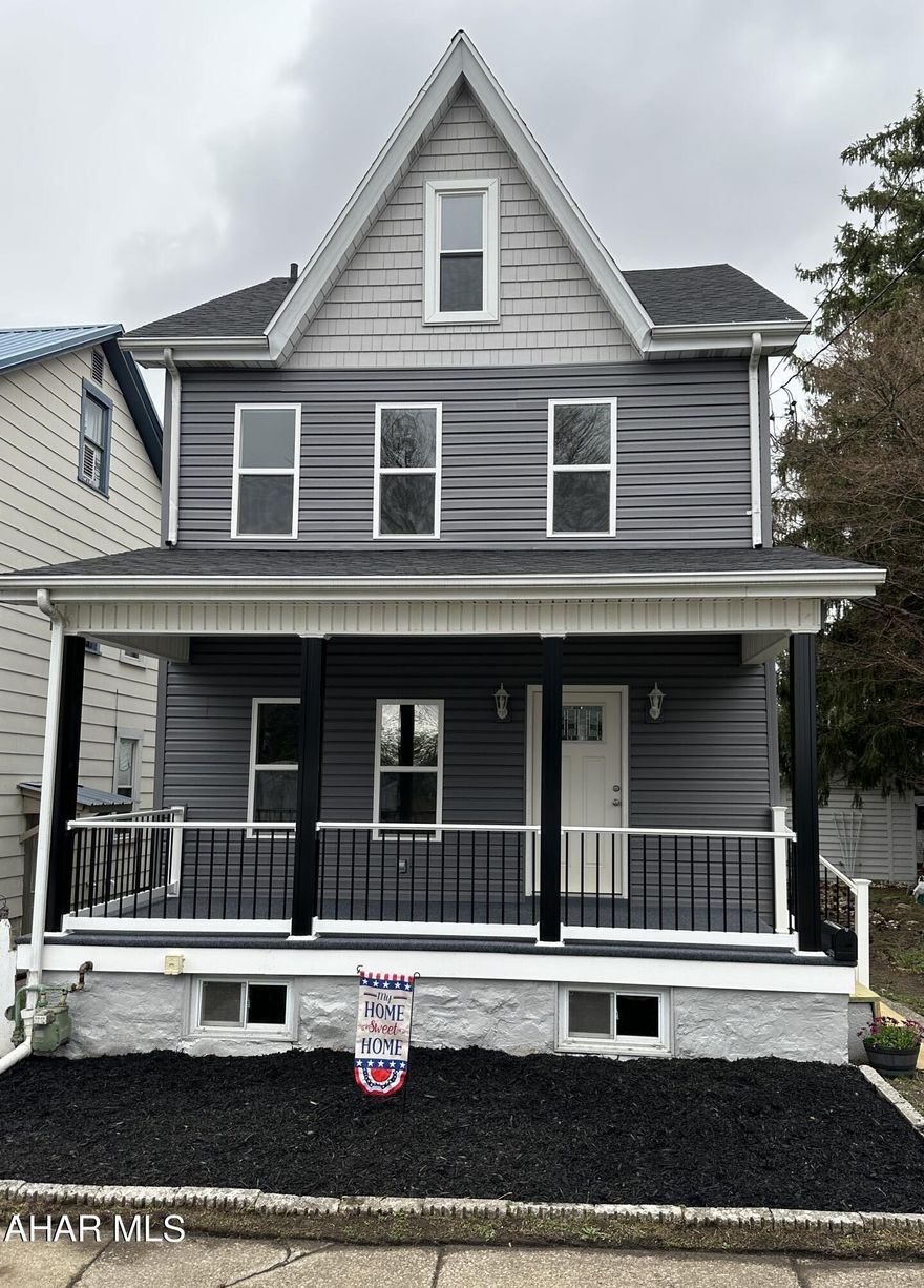 This beautiful renovated home features hardwood floors and first floor laundry. The heart of this home is the kitchen with an eat in bar area. Extend your entertaining out onto the rear deck. Much of the home has been updated. The main bedroom boasts a walk in closet. Design your own space in the finished attic. Off street parking in the rear. Come explore this move in ready home today!!