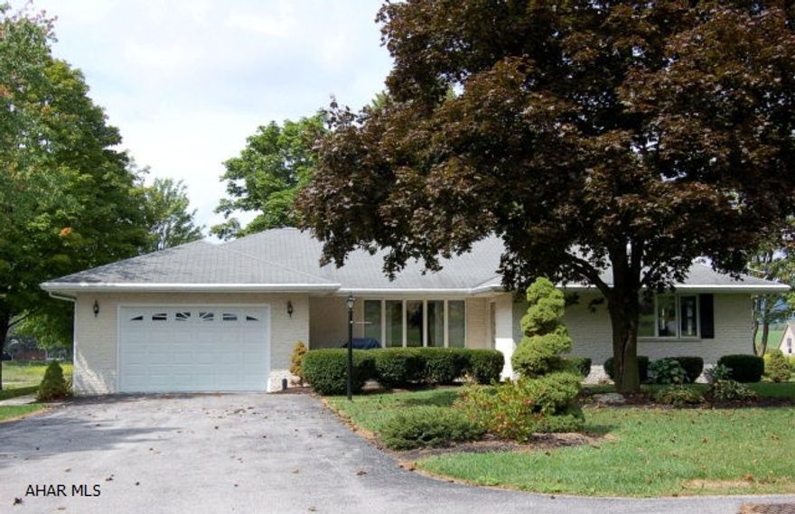 Beautifully maintained and updated one floor home in quiet neighborhood close to Martinsburg.  Perfect for buyers who would like a move in ready one floor home with all of the amenities.  Large laundry room with extra large front load washer and dryer; ample storage space. Glass sun porch, ceramic tile; large, dry, very usable basement.  Easy to maintain, flat nicely landscaped corner lot. Many updates--see list attached to Property Disclosure