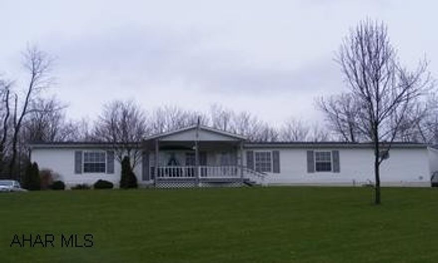 Very Nice 1999 Skyline Doublewide - 3 Bedrooms - 2 Full Baths - Family Room With Gas Fireplace - Built In Entertainment Center - Stereo System - Beautiful Oak Kitchen, Island Bar - D.R. Built In China Closets - Skylights - Central Air - Dry Walled Continue to Show - Will Take Back-up Offers. Very Nice 1999 Skyline Doublewide - 3 Bedrooms - 2 Full Baths - Family Room With Gas Fireplace - Built In Entertainment Center - Stereo System - Beautiful Oak Kitchen, Island Bar - D.R. Built In China Closets - Skylights - Central Air - Dry Walled - 2 Car Detached Garage - U Shaped Driveway - All On A Country Acre - Home Warranty - Sewer Tap Paid For - Call Bonnie Smeal @ 814-942-2172