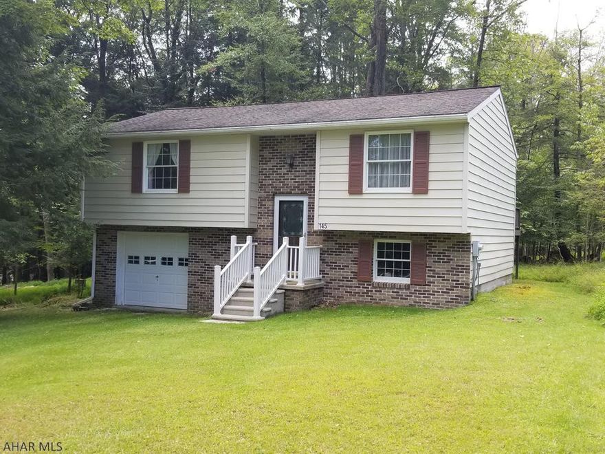 Perfect getaway or permanent residence in Glendale Yearound. 2 Bedroom and 1 bath raised ranch located on 1 lot. Garage attached to basement. Laundry in unfinished basement. Could be finished for more living space. Glendale Yearound is a gated community located minutes from Glendale Lake, Prince Gallitzin State Park, and Rock Run Recreational Park. Community Pool, basketball, tennis, security and more.