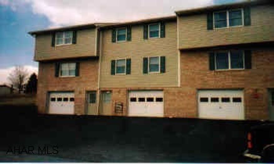 2 bedroom townhouse with garage.