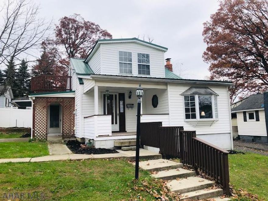 Three bedroom home with beautiful woodworking , french doors,  large living room with corner built in cabinet  with an additional bonus room. This home has a large dining room great for entertaining. This home has a nice room off of the kitchen used for a laundry room. Unique about this home is on the second floor there is a door leading out to a nice porch for enjoying sitting outside. The second floor bath is very spacious. Built in book cases, large hall closets are an added plus. The first  floor offers a half bath, nice foyer and lovely front door.  This home would make a perfect starter home.