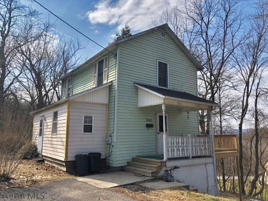 Investors!! Good investment opportunity awaits you in this 2 sty. vinyl sided home with 2BR's in Geistown Boro - Greater Johnstown Schools. This property is bringing in $720 a month in rent. Tenants pay gas & electric. Owner pays garbage, water & sewer. On the 1st flr. is a LR, eat-in kitchen w/appliances & a bonus room-could be the perfect space for an office. 2nd flr. has 2 BR's & an updated full BA. Walk-up attic. Full unfinished basement w/high ceilings. Outside is a covered porch & a new back deck-2020. Shed & off street parking. Sewers are in compliance, bathroom updated-2014, 100 amp breakers, HW tank-2020 & more. Low taxes!