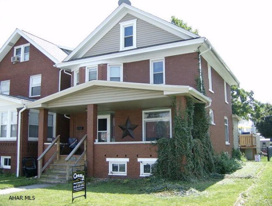 2 story brick & vinyl sided home. 1st floor laundry in bath. Living room has a gas connection for a fireplace. Large 2nd floor Bedroom. Large 3rd floor Bedroom. Plumbing for the 3rd floor bath is in the attic area.  15 ft heated above ground pool.
