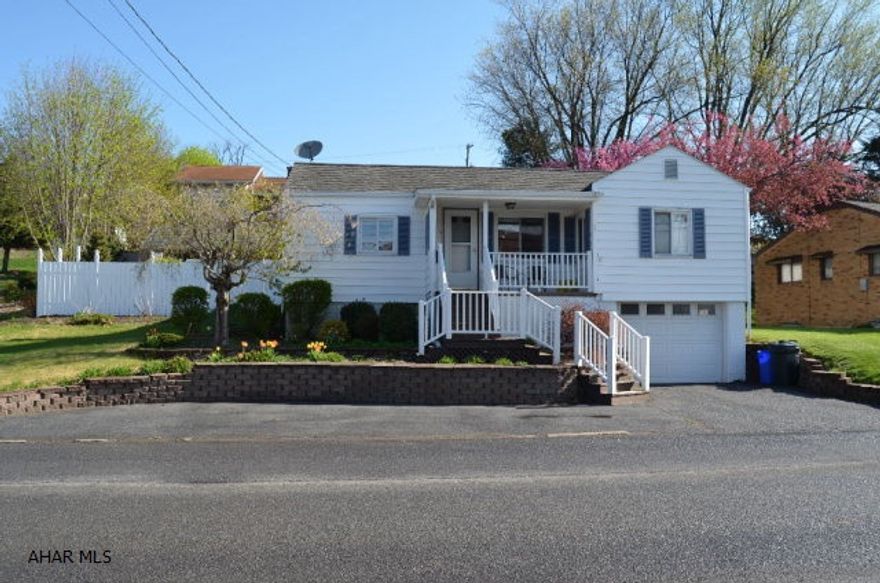 This quaint style home is located near the center of Ebensburg. Featuring 2 bedrooms,ample closet space,basement,heated garage and offstreet parking. Newly refinished hardwood and tile flooring throughout. The backyard has a pavilion and is fenced in with a vinyl privacy fence. Central air is a bonus!!