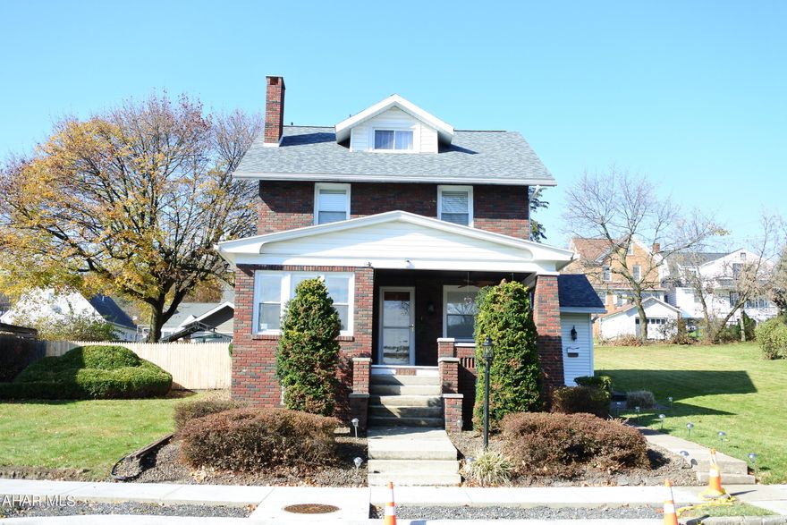 Calvert Hills. Classic brick beauty that has been updated inside and out. This home has new walls, ceilings and electrical upgrades through out....not to mention the new hardwood floors, light fixtures and fresh paint.  Plenty of room with 4 bedrooms and 2 baths, plus an office for remote work or school.  Cozy up around the fireplace for those chilly Autumn nights. You'll also find a bright and cheery dining room with a new window seat, 2 built-in china cupboards and doors leading to the private patio. The kitchen has a bar and a breakfast area over looking the backyard. Appliances stay, including the washer and dryer. Also included are 4 brand new mini- split systems, so you have the option of gas or electric heat...or use for a back up. Outside you'll find a covered front porch with fan...(always a breeze), a back patio, grilling station and 2 car garage...all of this on a 105x120 lot.   Add new sidewalks and a new roof....perfect!  Nothing to do, but move right in....this home has it all.