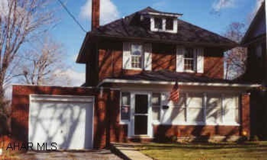 FOYER! SUNPORCH! ORIG PARQUET H/W FL! OAK WOODWORK! OAK FIREPLC. MANTLE W/MARBLE. KIT OPEN TO DR W/STOOLS. 1ST FL LAUN RM.  ALSO 1-CAR BRICK GAR IN YARD. FIREPLC WOOD W/HARD COAL/SOFT COAL INSERT. IMMAC HOME! MUST SEE! APPTS THRU LINDA.