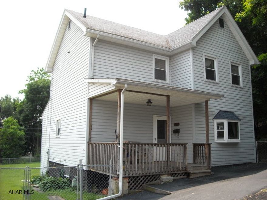 Here is a completely updated home with applainces that offers more!  Having 3 Bedroom, 1.5 Bathrooms, with laundry on first floor.  This 200x120 lot has a walking path and a campsite.  Owner practiced archery there.  Newer furnace with central air.  Highest monthly payment for heat is $137.00.  Has a shed in a cleared grassy part, and the shade in the wooded part where the campsite is - feels like your in the woods!  Possible mower at the right price.  On dead-end avenue, semi-private.  Vinyl siding, newer windows, newer roof and more!