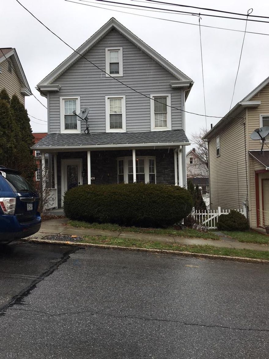 Nice house in the borough, everything updated, 2 bedroom with finished attic, could be 3rd bedroom. Big deck and above ground pool with a fenced yard. Electric and water are still off, seller is still cleaning out.