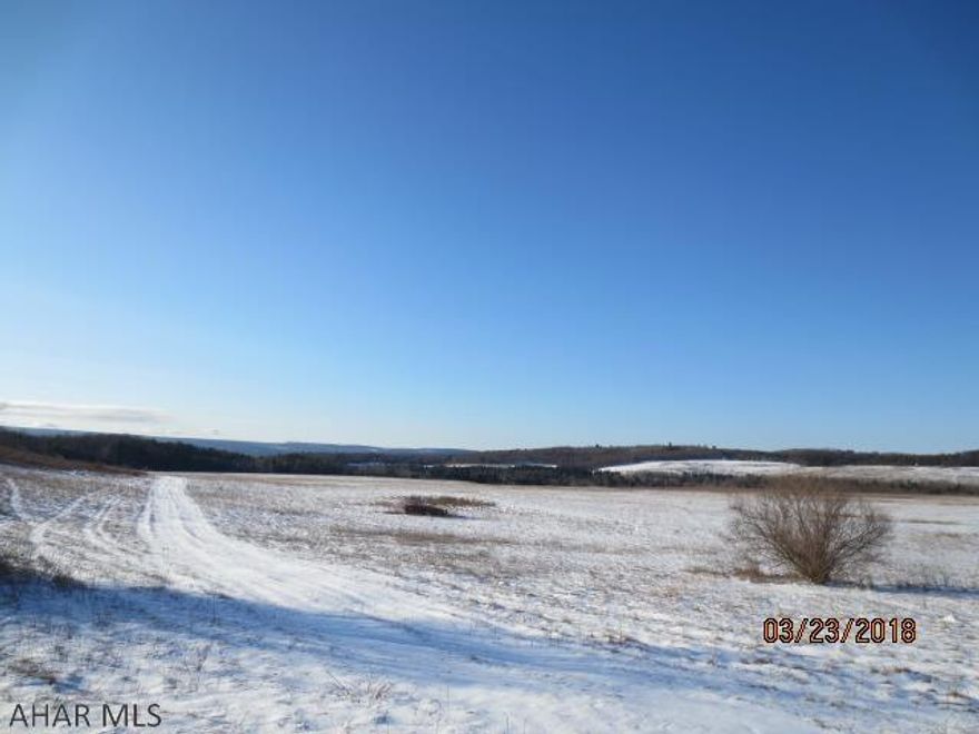 Road frontage . Land consist of some cleared and small brush field