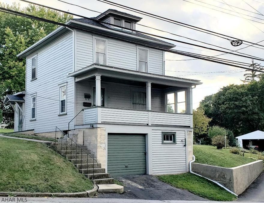 2-bedroom 1+bath 2.5-story home with 1st-floor laundry, newer central air & 1-car integral garage.  Roof installed in 2012.  Sq ft per tax card - buyer to verify sq ft & taxes.  J-491