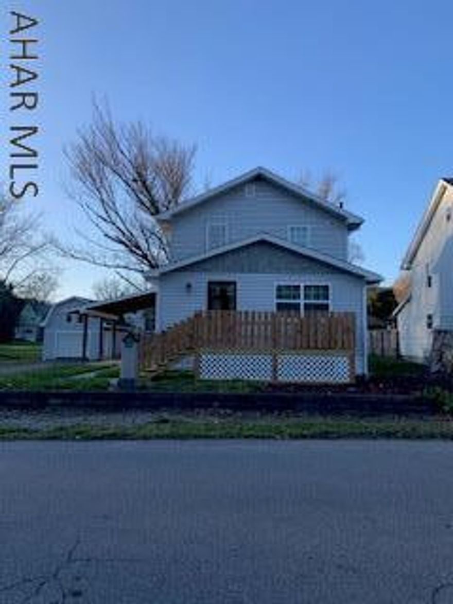 So much to love about this beautifully redone, 3 BR, 1.5 BA, 2 story with detached 16X24 shed/garage w/loft. Amenities! New red oak HW floors, new carpet and flooring, new kitchen cabinets, countertops, appliances. New windows & doors, front & back decks and more. Shed/garage, large 150X120 lot (2 parcels). This is a must see property.