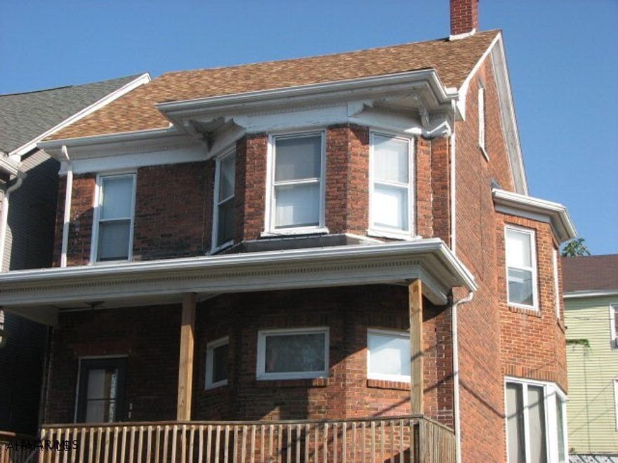 Modern brick duplex with good income and Separate electric.   Newer Baths, central air, newer flooring, very well maintained and off street parking.  Nice neighborhood.  Very low maintenance, good mechanics, and 4 floors of living space.