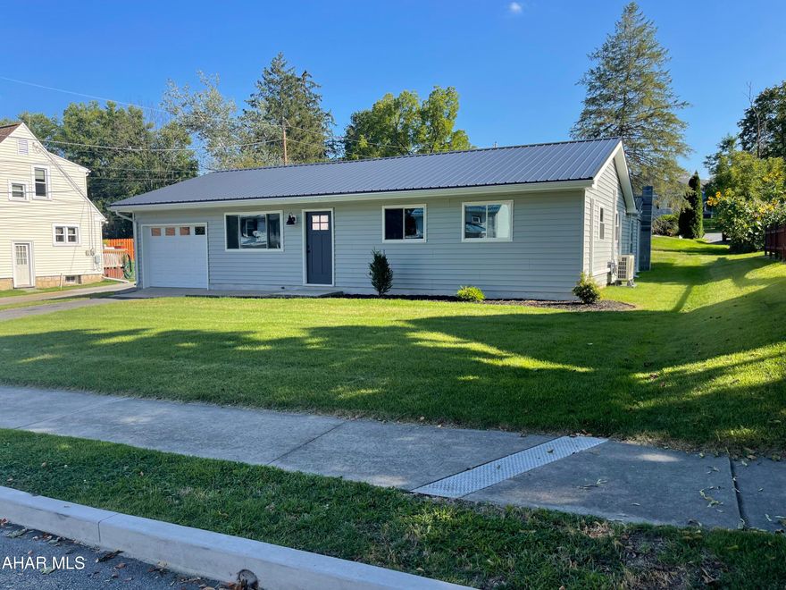 Fully Updated Ranch in Bedford Borough. 3 BR 1 Bath with New Flooring, A/C, Windows, Roof, Siding, Doors, Kitchen, Bath... Too many improvements to list. One Story living with Modern Style, Comfort, and Efficiency.