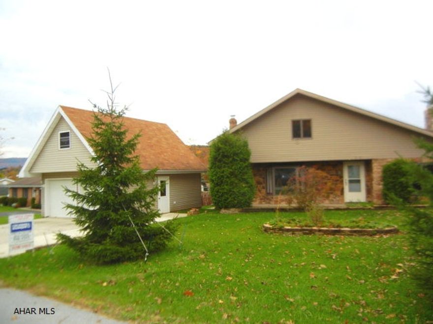 Just professionally cleaned. Kitchen offers natural maple cabinetry with lighting underneath, ceramic tiled floor. Cherry bathroom vanities, tiled bathroom ceramic & corian showers, Jacuzzi tub w/seat. Large built-in drawers in 2 bedrooms. Newer drywall and ceilings throughout home.  Snuggle next to the large stone fireplace in family room, along with vaulted tongue & groove ceiling (already has plumbing for a wet bar) Have fun times in the HOT Summer with the in-ground pool (15 x 30) with privacy fence and large covered deck.  2 car detached garage with large storage area above the garage (interior stairs). Oil hot water with central air. The owner is a real estate broker and state certified general appraiser.  Call agent for your private showing