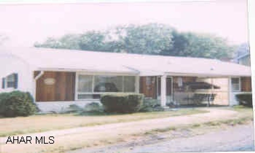 NICE ONE STORY ON CORNER LOT. SPACIOUS ROOMS. DECORATIVE FIREPLACE REMAINS. NICE CORNER CUPBOARD IN DINING AREA. "OWNER WANTS OFFERS."